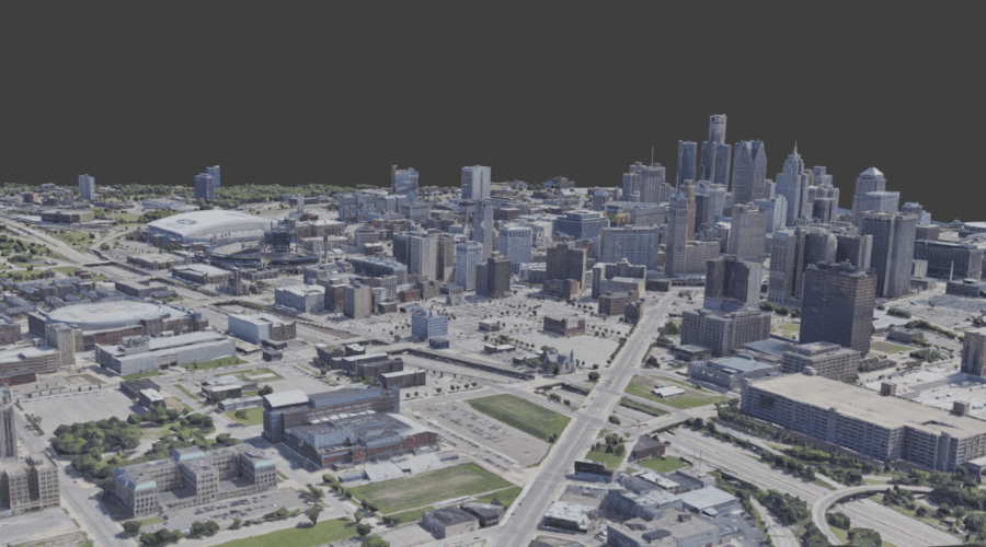 3D Model of Detroit